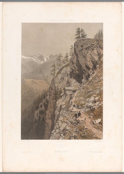Vaeltajia vuoristopolulla Chamonix