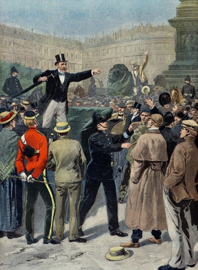 Rauhanmielenosoitus buurisodan aikana, Lontoo tekijältä Eugene Damblans