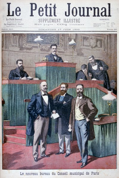Pariisin uusi kunnanvaltuusto 1900 tekijältä Eugene Damblans
