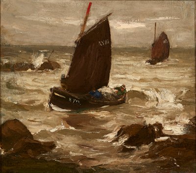 Racing Along the Coast (öljy kankaalle) tekijältä Eugene Dekkert