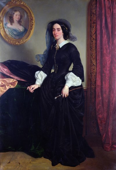 Marie Deverian muotokuva, 1856 tekijältä Eugene Deveria