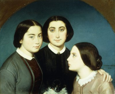 Muotokuva Charles Naudierin kolmesta tyttärestä, 1854 tekijältä Eugene Emmanuel Amaury-Duval