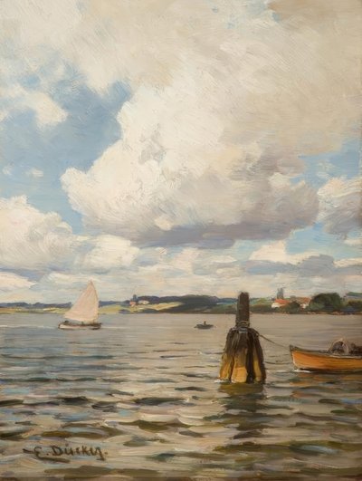 E. Dücker, kesäpäivä veden äärellä tekijältä Eugene Gustav Dücker