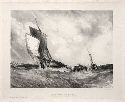 Kuusi merijalkaväkeä: Paluu satamaan, 1833. tekijältä Eugene Isabey