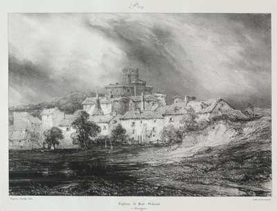 Kuvankauniita ja romanttisia matkoja muinaisessa Ranskassa, Auvergnessa..., 1830. tekijältä Eugene Isabey