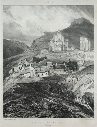 Kuvankauniita ja romanttisia matkoja muinaisessa Ranskassa, Auvergnessa..., 1831. tekijältä Eugene Isabey