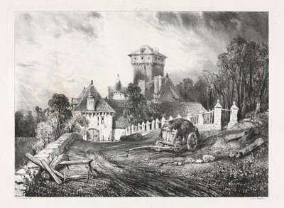 Kuvankauniita ja romanttisia matkoja muinaisessa Ranskassa, Auvergnessa..., 1832. tekijältä Eugene Isabey