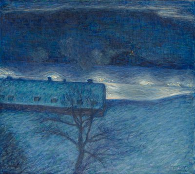 Talviyö laiturilla tekijältä Eugène Jansson