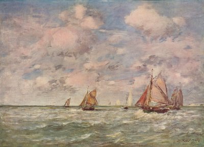 Merimaisema, c1850 tekijältä Eugene Louis Boudin