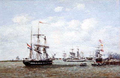 Antwerpen, satama tekijältä Eugene Louis Boudin