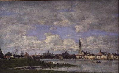 Antwerpen Flanderin kärjestä (öljy kankaalle) tekijältä Eugene Louis Boudin