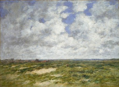 Berck, pilvinen maisema, 1882 tekijältä Eugene Louis Boudin