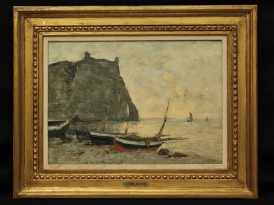 Veneitä Etretatissa, noin 1860 tekijältä Eugene Louis Boudin