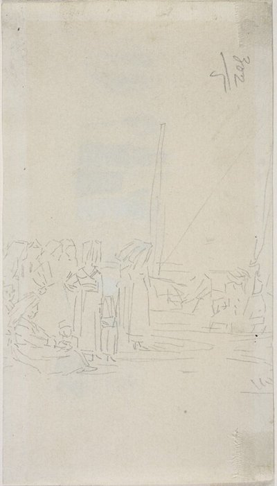 Bretagnelaiset naiset rannalla tekijältä Eugene Louis Boudin