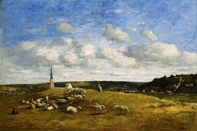 Deauville, 1870-1874 tekijältä Eugene Louis Boudin