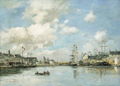 Fecamp, Basin, 1892 tekijältä Eugene Louis Boudin