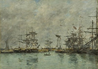 Satamakohtaus tekijältä Eugene Louis Boudin