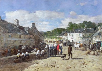 La Fete, noin 1865 tekijältä Eugene Louis Boudin