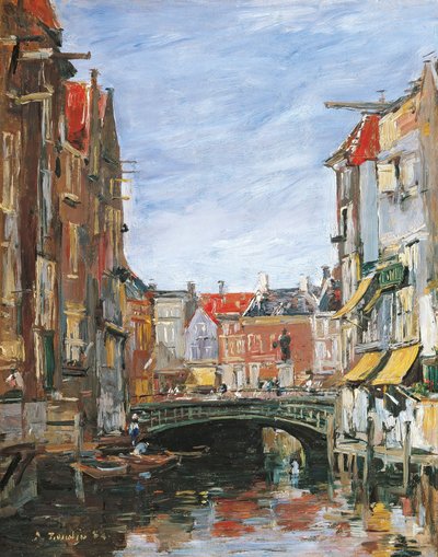 La Place Ary Scheffer, Dordrecht tekijältä Eugene Louis Boudin