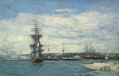 Le Havre, n. 1864-66 tekijältä Eugene Louis Boudin