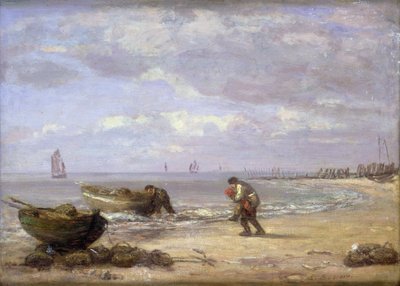 Laskuvesi lähellä Honfleuria tekijältä Eugene Louis Boudin