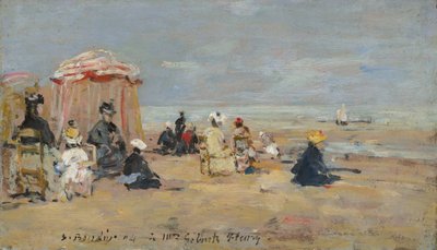 Rannalla, 1894. tekijältä Eugene Louis Boudin