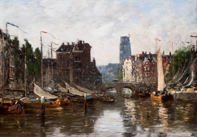 Rotterdam, pörssisilta tekijältä Eugene Louis Boudin