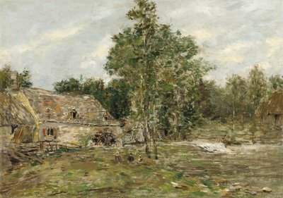 Saint-Cenery, mylly, n. 1890-1892 tekijältä Eugene Louis Boudin
