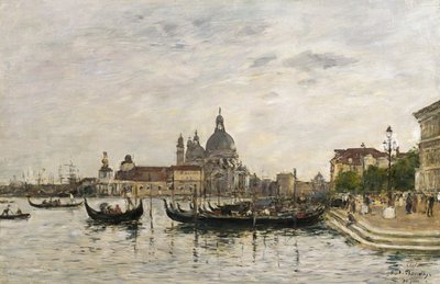 Santa Maria della Salute ja Dogana, Venetsia tekijältä Eugene Louis Boudin