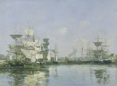 Deauvillen allas, noin 1880-1885 tekijältä Eugene Louis Boudin