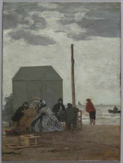 Deauvillen ranta, 1864. tekijältä Eugene Louis Boudin