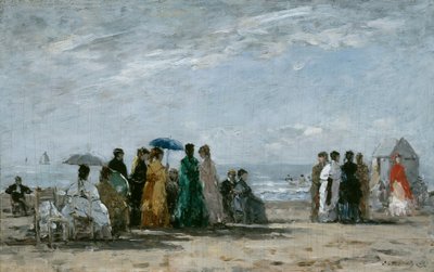 Trouvillen ranta tekijältä Eugene Louis Boudin