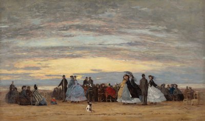 Villervillen ranta, 1864. tekijältä Eugene Louis Boudin
