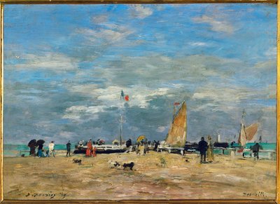 Deauvillen laituri tekijältä Eugene Louis Boudin