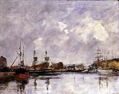Dunkerquen satama tekijältä Eugene Louis Boudin