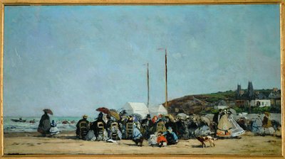Trouvillen ranta tekijältä Eugene Louis Boudin