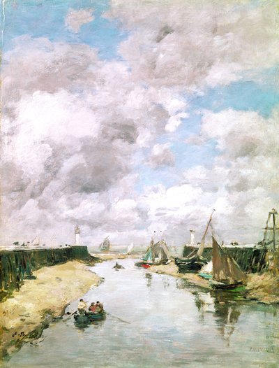 Trouville, 1884 tekijältä Eugene Louis Boudin