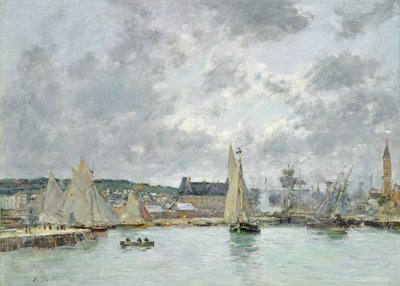 Trouvillen satama, 1880 tekijältä Eugene Louis Boudin