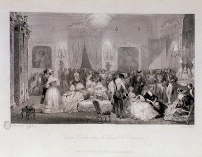 Sosiaalinen ilta Orleansin herttua (Ferdinand-Philippe tai Ferdinand Philippe d