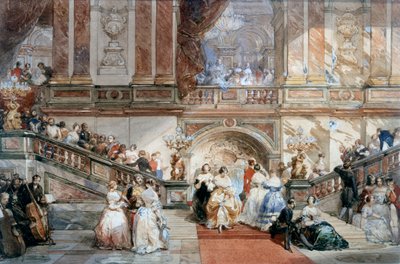 Ball Hotel de Villessa, 1860 tekijältä Eugene Louis Lami