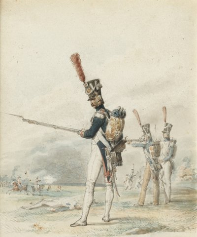 Nuoren Kaartin jalkaväki vuonna 1812 tekijältä Eugene Louis Lami