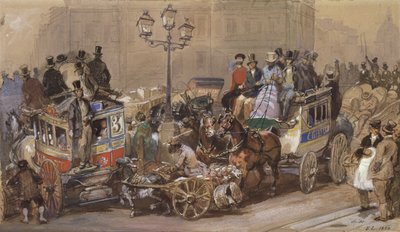 Huonekalut ja erilaiset esineet 1100- ja 1300-luvuilta tekijältä Eugene Louis Lami