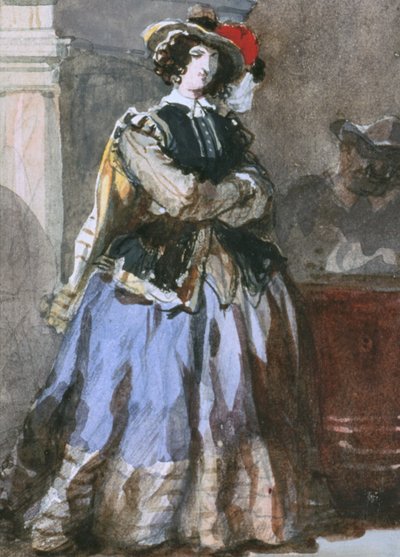 Naisen muotokuva, 1800-luku. tekijältä Eugene Louis Lami