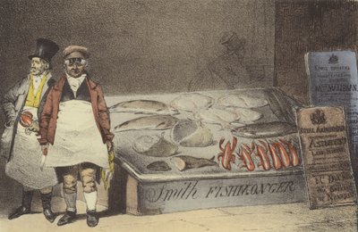 Kalakauppias tekijältä Eugene Louis after Lami