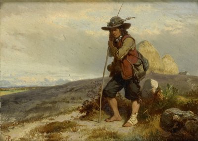 Nuori paimenmies tekijältä Eugene Modeste Edmond Lepoittevin