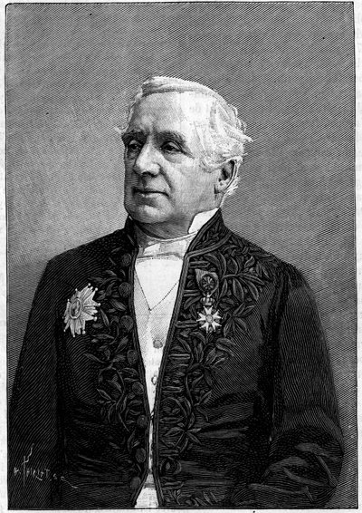 Paroni Felix Hippolyte Larreyn (1808-1895), ranskalaisen kirurgin, tiedeakatemian ja lääketieteellisen akatemian jäsenen muotokuva tekijältä Eugene Pirou