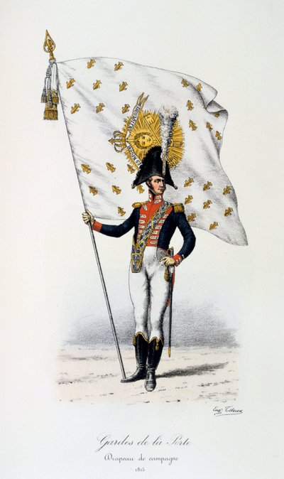 Porttivartijat, Kampanjan lippu, 1815 tekijältä Eugene Titeux