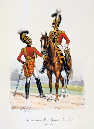 Kuninkaankaartin santarmit, 1814-15 tekijältä Eugene Titeux