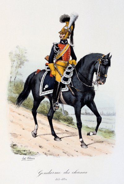 Gendarmes des Chasses, 1815-30 tekijältä Eugene Titeux