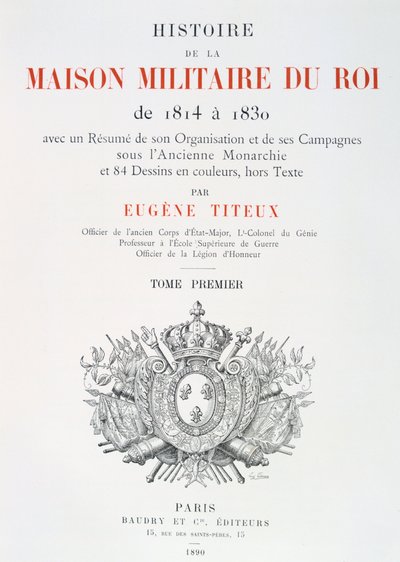Otsikko, 1814-1830 tekijältä Eugene Titeux